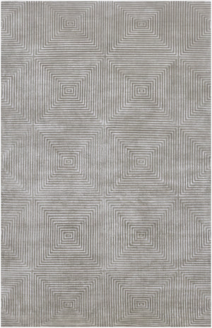 Surya Luminous Handmade 2' X 3' Wool & Viscose Rug - Luxurious, Durable, Unique Design For Any Space! Gray Viscose,Wool Lmn3005-58