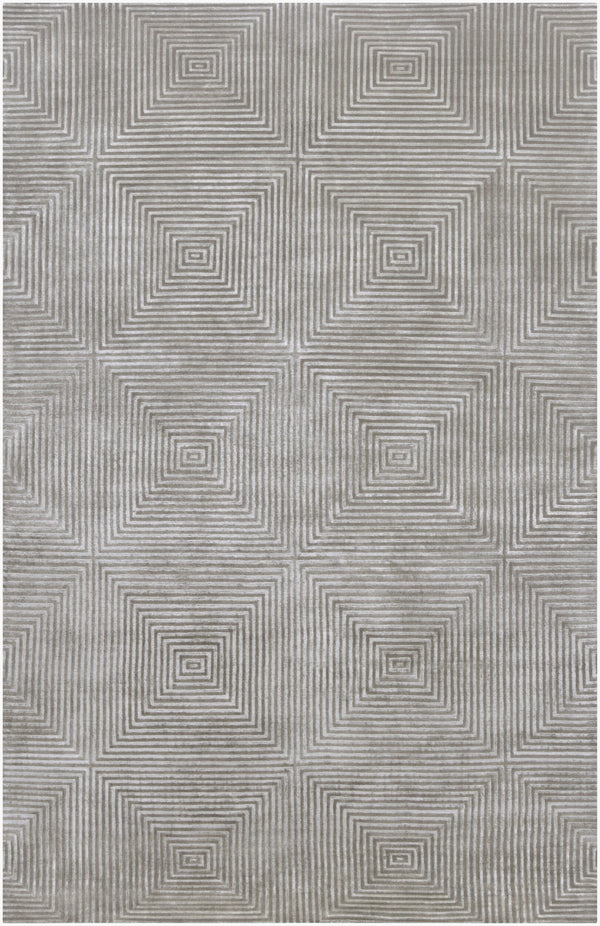 Surya Luminous Handmade 2' X 3' Wool & Viscose Rug - Luxurious, Durable, Unique Design For Any Space! Gray Viscose,Wool Lmn3005-58