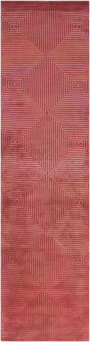 Surya Luminous Handmade 2' X 3' Wool & Viscose Rug - Luxurious, Durable, Unique Design For Any Space! Burgandy Viscose,Wool Lmn3006-2610