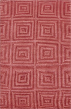 Surya Luminous Handmade 2' X 3' Wool & Viscose Rug - Luxurious, Durable, Unique Design For Any Space! Burgandy Viscose,Wool Lmn3006-58