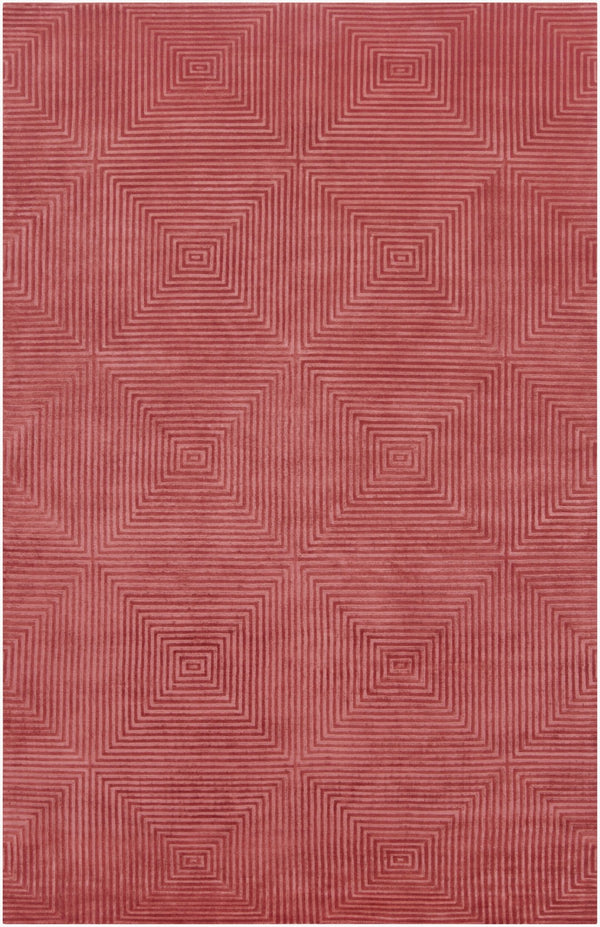 Surya Luminous Handmade 2' X 3' Wool & Viscose Rug - Luxurious, Durable, Unique Design For Any Space! Burgandy Viscose,Wool Lmn3006-58