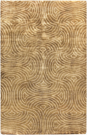 Surya Luminous Hand Knotted Wool Viscose Accent Rug Modern Pattern for Entryway or Bedroom 5' x 8' Rectangle LMN3011-58