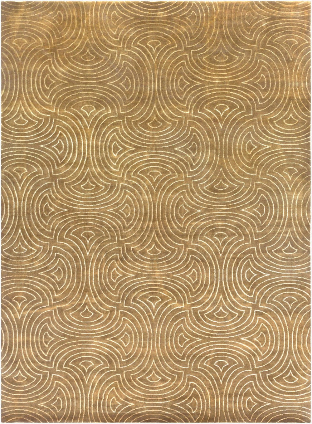 Surya Luminous Hand Knotted Wool Viscose Accent Rug Modern Pattern for Entryway or Bedroom 8' x 11' Rectangle LMN3011-811