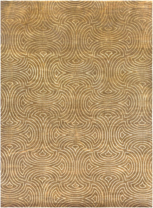 Surya Luminous Handmade 2' X 3' Wool & Viscose Rug - Luxurious, Durable, Unique Design For Any Space! Dark Brown Wool,Viscose Lmn3011-811