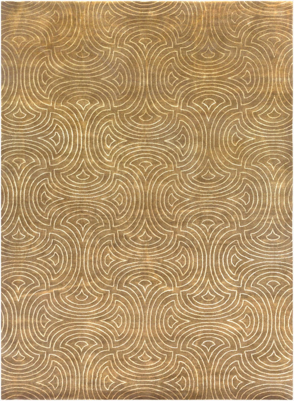 Surya Luminous Handmade 2' X 3' Wool & Viscose Rug - Luxurious, Durable, Unique Design For Any Space! Dark Brown Wool,Viscose Lmn3011-811
