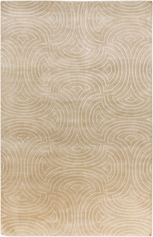 Surya Luminous Handmade 2' X 3' Wool & Viscose Rug - Luxurious, Durable, Unique Design For Any Space! Tan Wool,Viscose Lmn3012-58