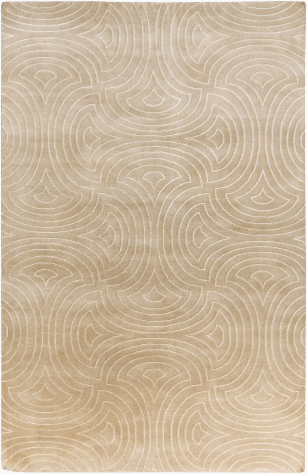 Surya Luminous Hand Knotted Wool Viscose Accent Rug Modern Pattern for Entryway or Bedroom 2' x 3' Rectangle LMN3012-23