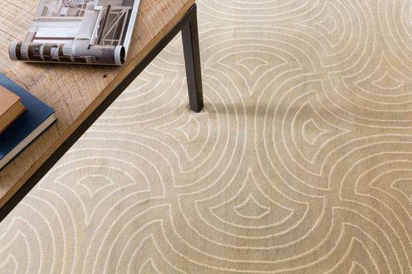 Surya Luminous Hand Knotted Wool Viscose Accent Rug Modern Pattern for Entryway or Bedroom 2' x 3' Rectangle LMN3012-23