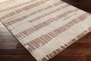 Surya Luminous Handmade 2' X 3' Wool & Viscose Rug - Luxurious, Durable, Unique Design For Any Space! Dark Brown Wool,Viscose Lmn3023-913
