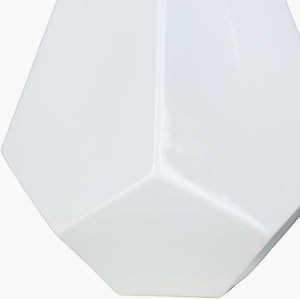 Surya Enigma 27" Ceramic Accent Table Lamp With Elegant White Faux Silk Shade For Modern Homes Body, White,Shade, White,Finial, White,Harp, Metallic ,Nickel Ceramic,Polyester Lmp-1016