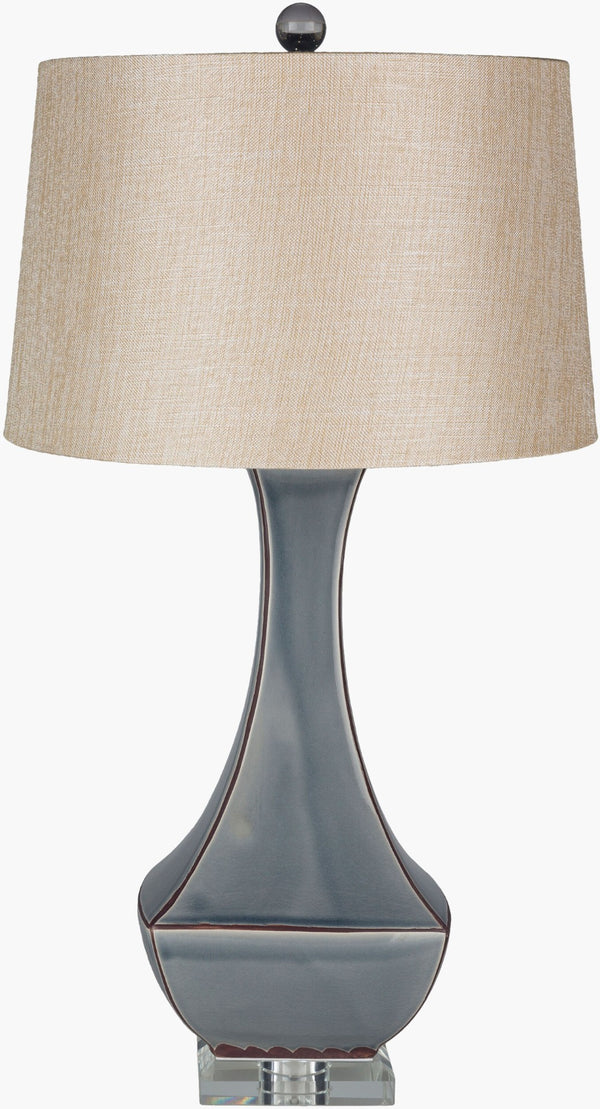 Livabliss Belhaven Ceramic and Crystal Base Table Lamp Warm Ambient Glow for Living Rooms LMP1070-TBL