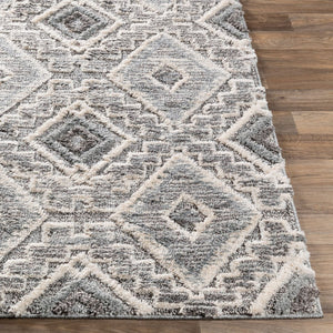 Livabliss La Maison Global Eclectic High Pile Polypropylene Accent Rug for Bohemian Interiors Medium Gray, Cr 5'3" x 7'3" LMS2304-5373