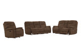 Parker House Parker Living Cooper - Shadow Brown Manual Reclining Sofa Loveseat and Recliner Shadow Brown 100% Polyester (S) MCOO-321-SBR