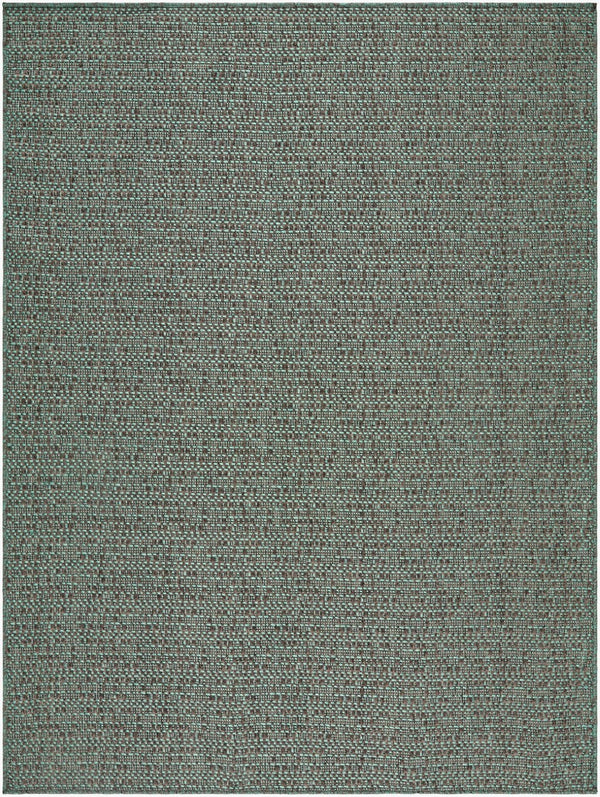 Livabliss Lumina Flatweave Coastal Accent Rug Woven in Turkey for Patios and Entryways Dark Brown, Gre 9' x 12' LMU2305-912