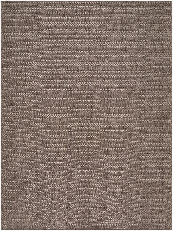 Livabliss Lumina Flatweave Coastal Accent Rug Woven in Turkey for Entryways and Sunrooms Dark Brown, Med 5'1" x 7' LMU2307-517