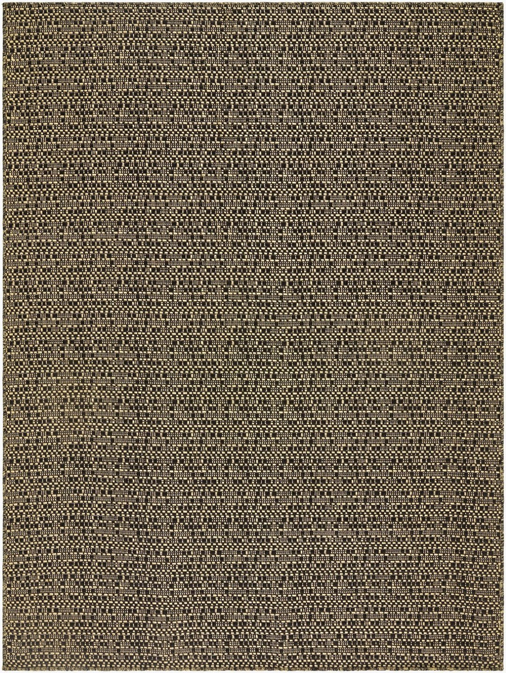 Livabliss Lumina Flatweave Coastal Area Rug Machine Woven Polypropylene for Patio or Entryway Black, Yellow 1'11" x 2'11" LMU2308-111211