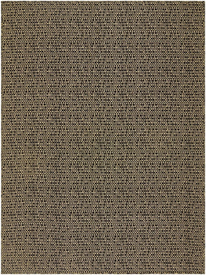 Livabliss Lumina Flatweave Coastal Area Rug Machine Woven Polypropylene for Patio or Entryway Black, Yellow 1'11" x 2'11" LMU2308-111211