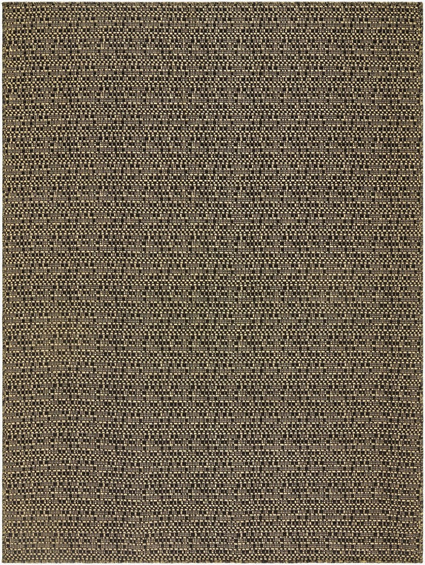Livabliss Lumina Flatweave Coastal Area Rug Machine Woven Polypropylene for Patio or Entryway Black, Yellow 1'11" x 2'11" LMU2308-111211