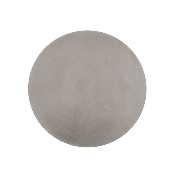 English Elm Outdoor Concrete Round Side Table Basket Weave Texture Patio Balcony Accent 73432.00