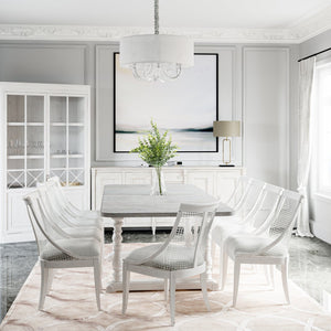 A.R.T. Furniture Somerton Traditional Display Cabinet With Glass Doors, Adjustable Shelves & Touch Dimmer Light White Parawood Solids,Elm Veneers,Metal,Glass,Resin 303240-2824