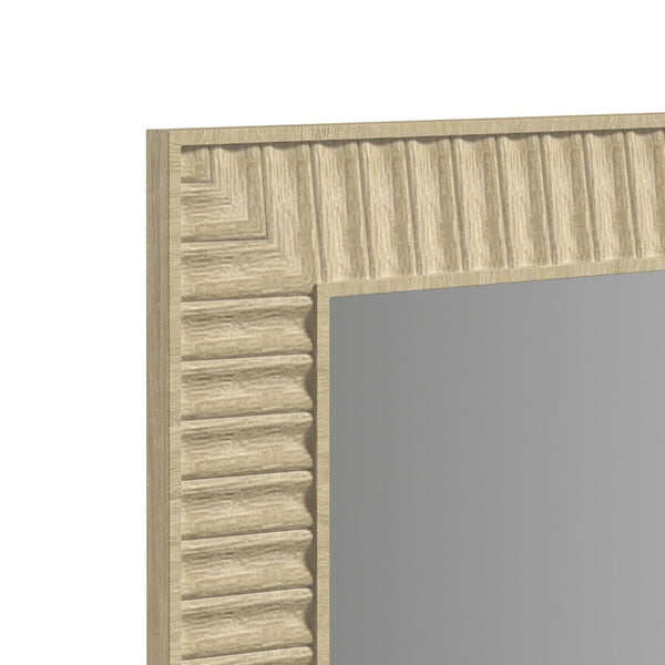 A.R.T. Furniture Eave II Landscape Mirror - Elegant Natural Wood Frame with Geometric Design for Timeless Décor 436120-1825