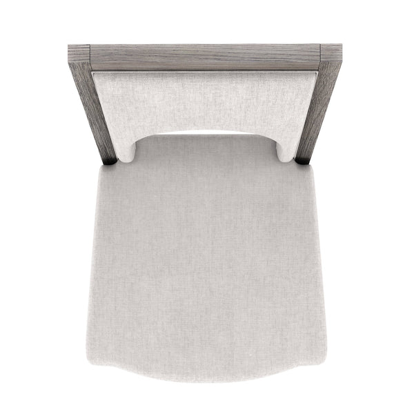 A.R.T. Furniture Set Of 2 - Vault Upholstered Side Chair - Elegant Mink Finish, Performance Fabric, Perfect For Modern Dining Spaces - Set Of 2 Gray Parawood Solids,Foam,Fabric 285206-2354