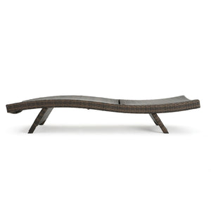 English Elm Christopher Knight Home® - Salem Pe Wicker Chaise Lounge Set – Premium Outdoor Comfort With Mocha Finish, No Assembly Required 52005.00ALUMCAMP2