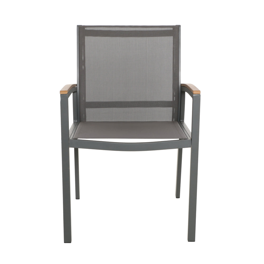 English Elm Christopher Knight Home® - Luton Dining Chair - Stylish Mid-Century Modern Design, Durable Weather-Resistant Aluminum & Comfort 62760.00GGRY
