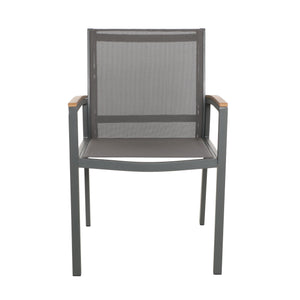 English Elm Christopher Knight Home® - Luton Dining Chair - Stylish Mid-Century Modern Design, Durable Weather-Resistant Aluminum & Comfort 62760.00GGRY