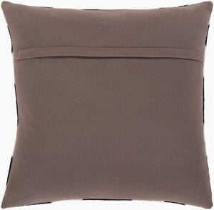 Surya Lana 20"L X 20"W Rustic Charm Accent Pillow - Luxurious Hair On Hide & Cotton Blend For Home Decor Black Hair On Hide,Polyester,Cotton Lna001-2020