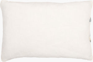 Surya Linen Stripe Buttoned Accent Pillow - 18"L X 18"W, Timeless Country Cottage Charm For Your Home Cream Linen,Linen Lnb003-1818d