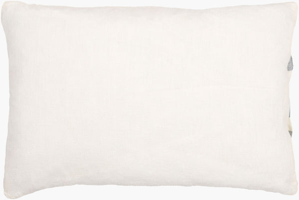 Surya Linen Stripe Buttoned Accent Pillow - 18"L X 18"W, Timeless Country Cottage Charm For Your Home Cream Linen,Linen Lnb003-1818d