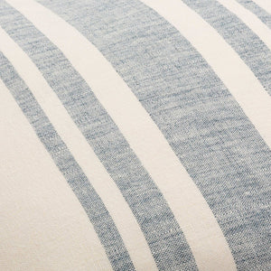 Surya Linen Stripe Buttoned Accent Pillow - 18"L X 18"W, Timeless Country Cottage Charm For Your Home Cream Linen,Linen Lnb003-1818d
