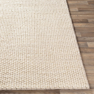 Livabliss Lucerne Handwoven Wool Blend Flatweave Area Rug Artisan Crafted for Entryways and Bedrooms Cream 8'10" x 13' LNE1000-81013