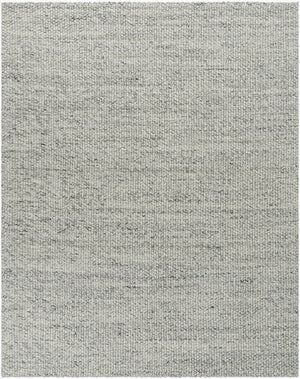 Livabliss Lucerne Handwoven Wool Blend Flatweave Area Rug for Living Room or Dining Space Charcoal, Ivory 8' x 10' LNE1001-810