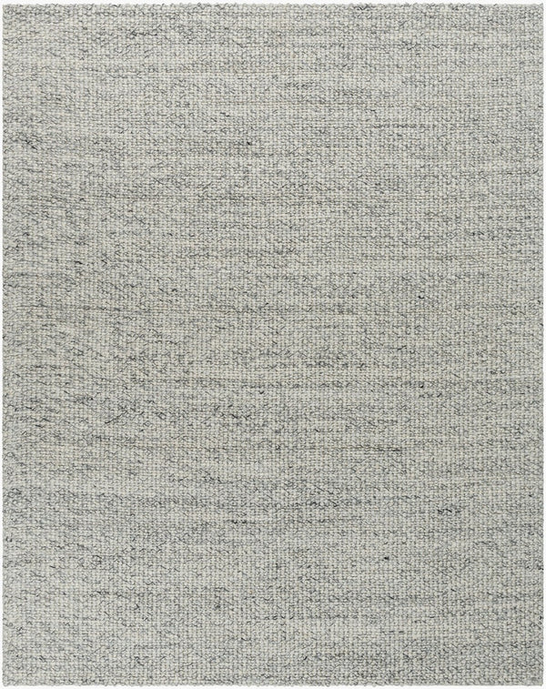 Livabliss Lucerne Handwoven Wool Blend Flatweave Area Rug for Living Room or Dining Space Charcoal, Ivory 8' x 10' LNE1001-810