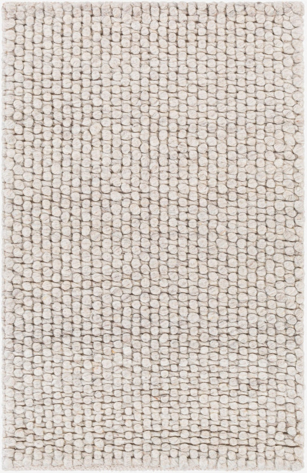 Livabliss Lucerne Handwoven Wool Blend Flatweave Area Rug for Living Room or Dining Space Light Gray 2' x 3' LNE1002-23