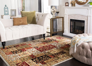 Safavieh Lnh318 Power Loomed  Rug Grey / Multi LNH318G-5SQ