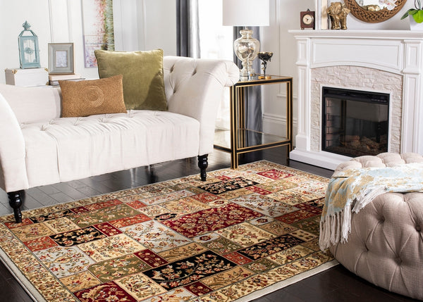 Safavieh Lnh318 Power Loomed  Rug Grey / Multi LNH318G-5SQ