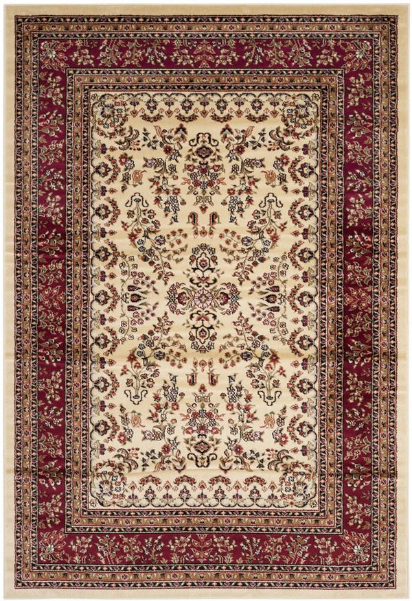 Safavieh Lnh331 Power Loomed  Rug Ivory / Red LNH331A-4R
