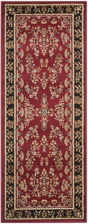 Safavieh Lnh331 LNH331 Power Loomed  Rug Red / Black LNH331B-1115