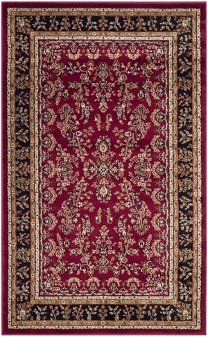 Safavieh Lnh331 Power Loomed  Rug Red / Black LNH331B-810