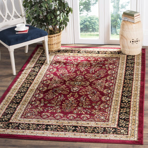 Safavieh Lnh331 Power Loomed  Rug Red / Black LNH331B-810