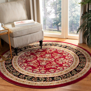 Safavieh Lnh331 Power Loomed  Rug Red / Black LNH331B-810