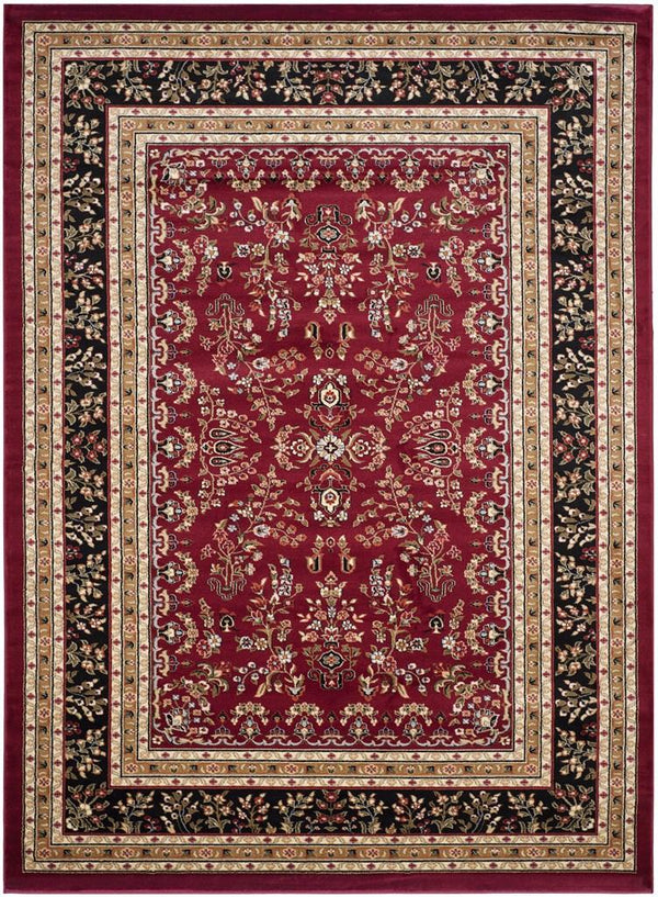Safavieh Lnh331 Power Loomed  Rug Red / Black LNH331B-810