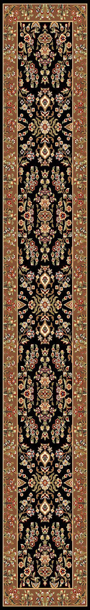 Safavieh Lnh331 Power Loomed  Rug Black / Tan LNH331D-810