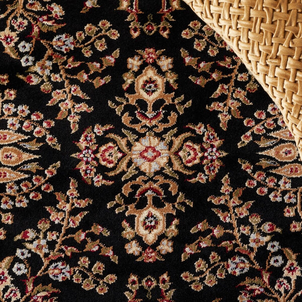 Safavieh Lnh331 Power Loomed  Rug Black / Tan LNH331D-810