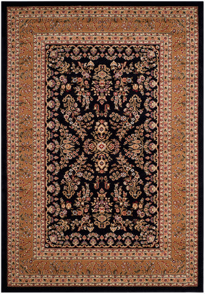 Safavieh Lnh331 Power Loomed  Rug Black / Tan LNH331D-810