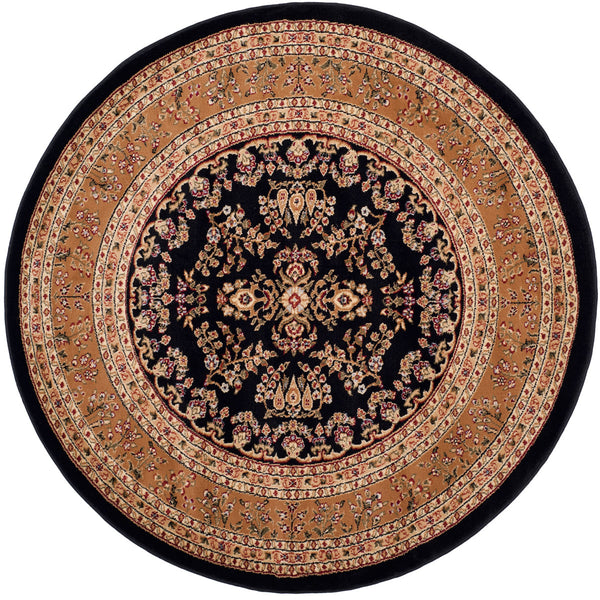 Safavieh Lnh331 Power Loomed  Rug Black / Tan LNH331D-810