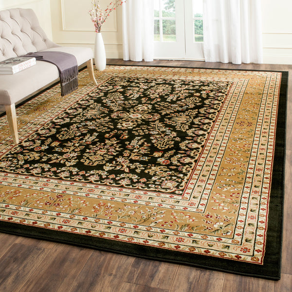 Safavieh Lnh331 Power Loomed  Rug Black / Tan LNH331D-810